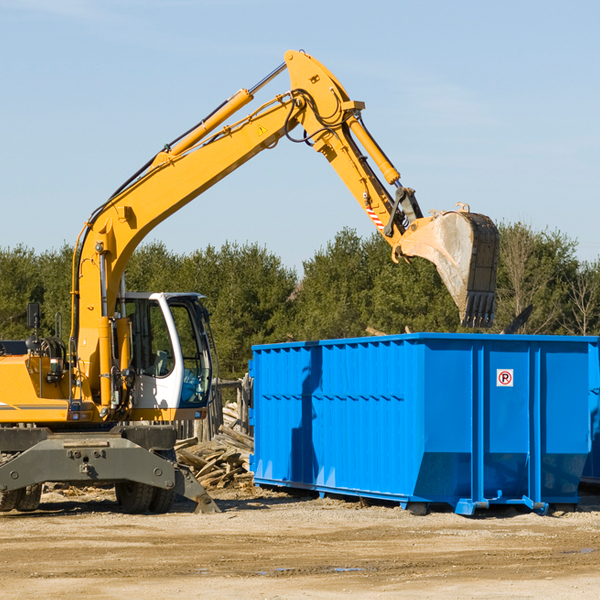 what size residential dumpster rentals are available in Shamokin Dam Pennsylvania